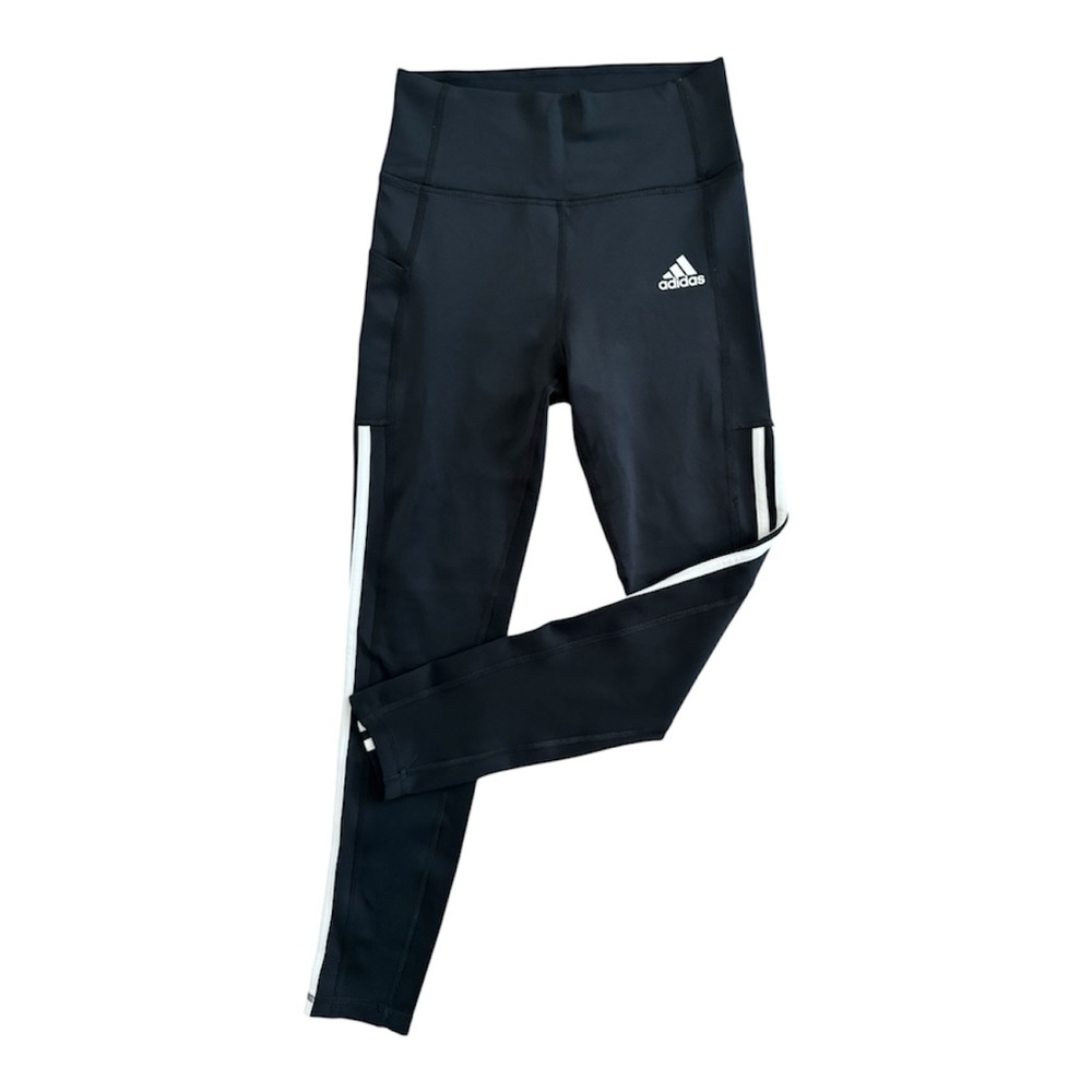 Adidas Women’s Aeroready  Dark Gray and White Leggings Size S